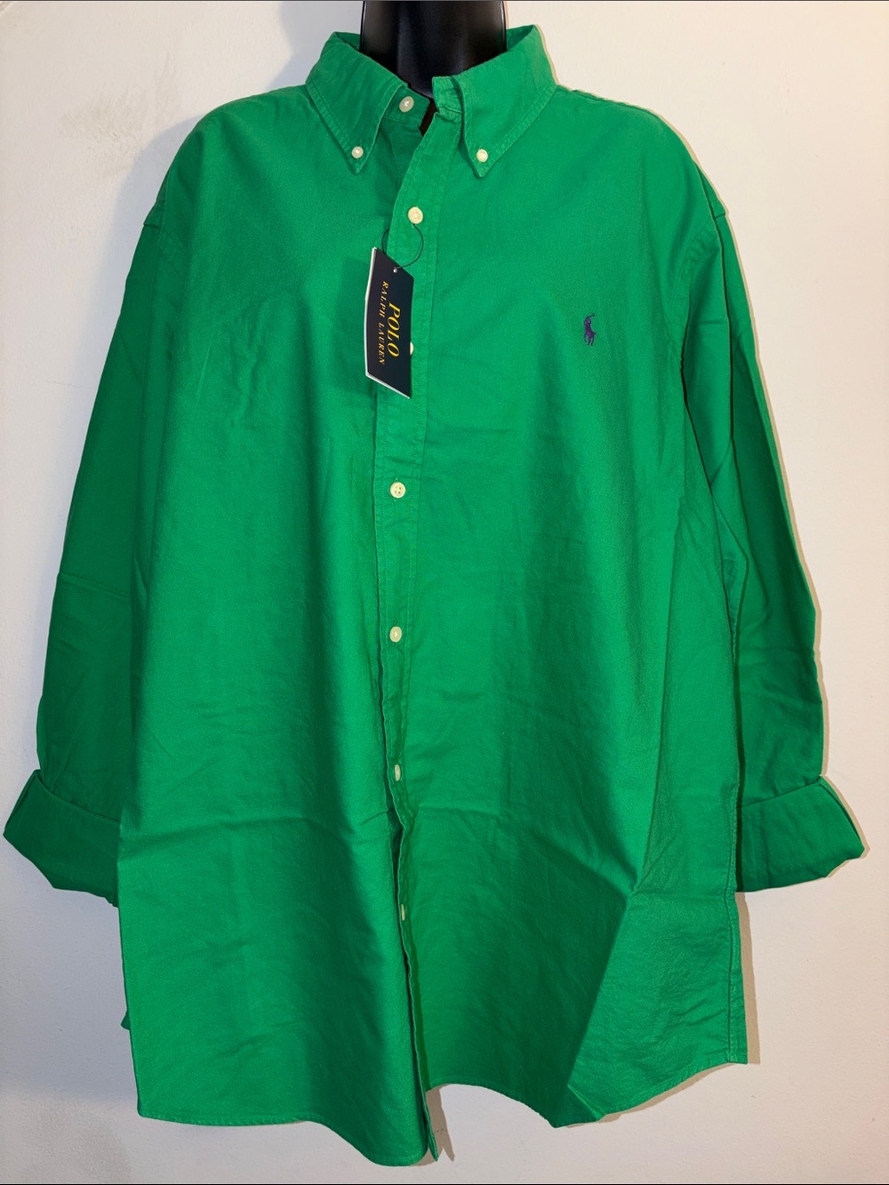 Polo by Ralph Lauren Vibrant Green Button-Down Shirt